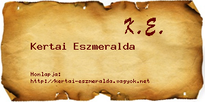 Kertai Eszmeralda névjegykártya